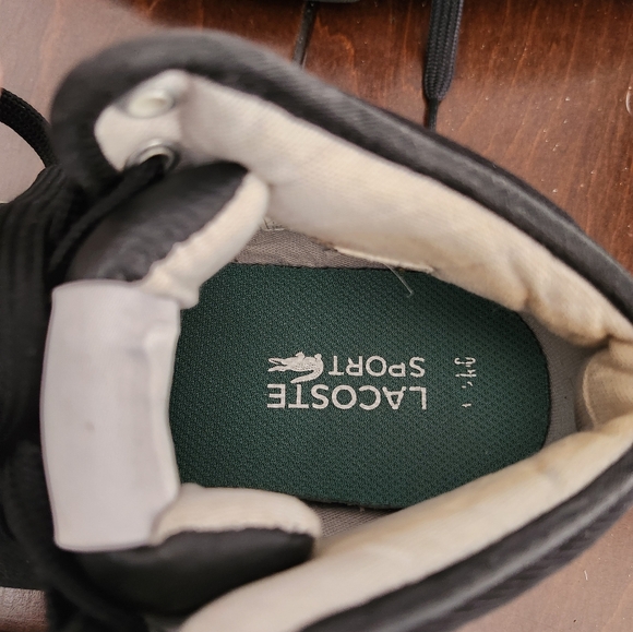 Lacoste black leather high top shoes - Picture 3 of 6